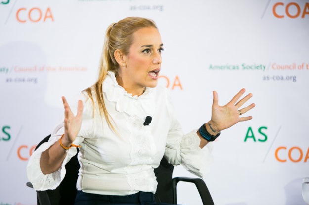 Lilian Tintori speaks at the AS/COA