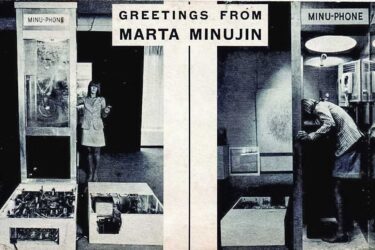 A postcard by Marta Minujín, one of the Latin American artists in New York City in the 60s and 70s.