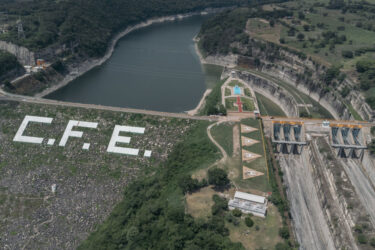 A dam in the Grijalva River. Mexico's energy policy prioritizes state owned companies CFE and Pemex.