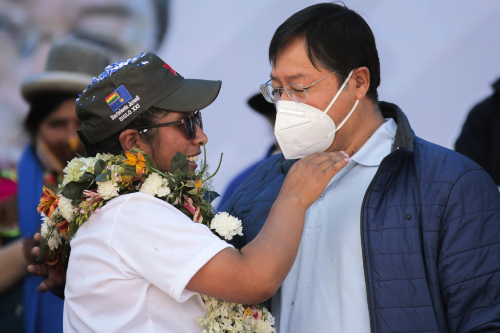 Eva Copa mayor of El Alto, Bolivia's second largest city, supported the election of President Luis Arce.