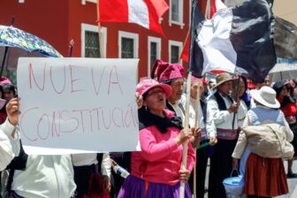Amid unrest in Peru, some protesters are calling for a new constitution.