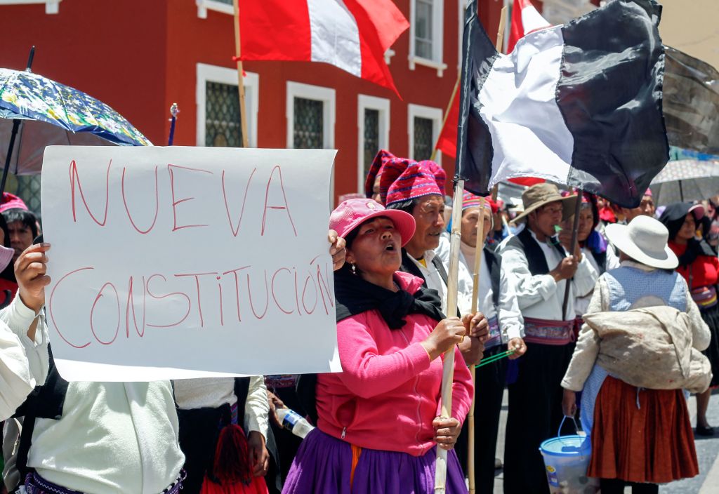 Amid unrest in Peru, some protesters are calling for a new constitution.