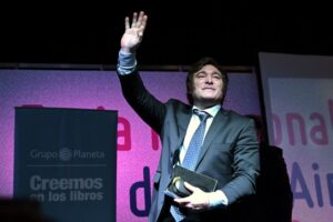 Libertarian candidate for Argentina's presidency Javier Milei is a controversial outsider who may make a runoff.