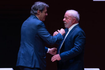 Brazilian President Luiz Inácio Lula da Silva, right, and Finance Minister Fernando Haddad, in São Paulo in May