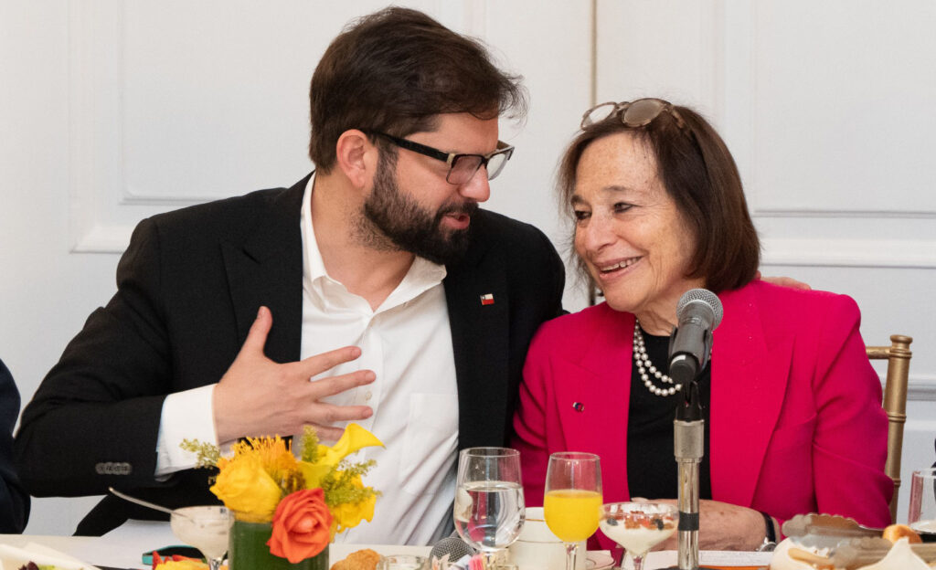 Americas Society/Council of the Americas CEO Susan Segal meets with Chilean President Gabriel Boric in September.