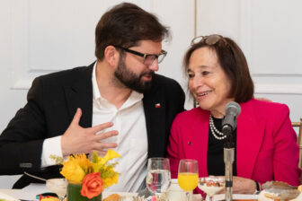 Americas Society/Council of the Americas CEO Susan Segal meets with Chilean President Gabriel Boric in September.