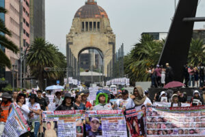 Relatives of missing people participate in a demonstration on May 10 in Mexico City. In Mexico’s Election, the Search for the Missing Should Be Front and Center.