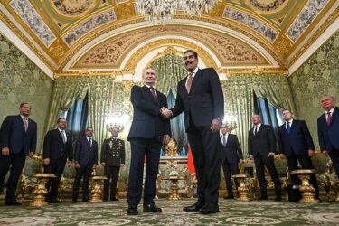 Russian President Vladimir Putin and Venezuelan President Nicolas Maduro, at Kremlin Palace in Moscow, on May 07, 2025.