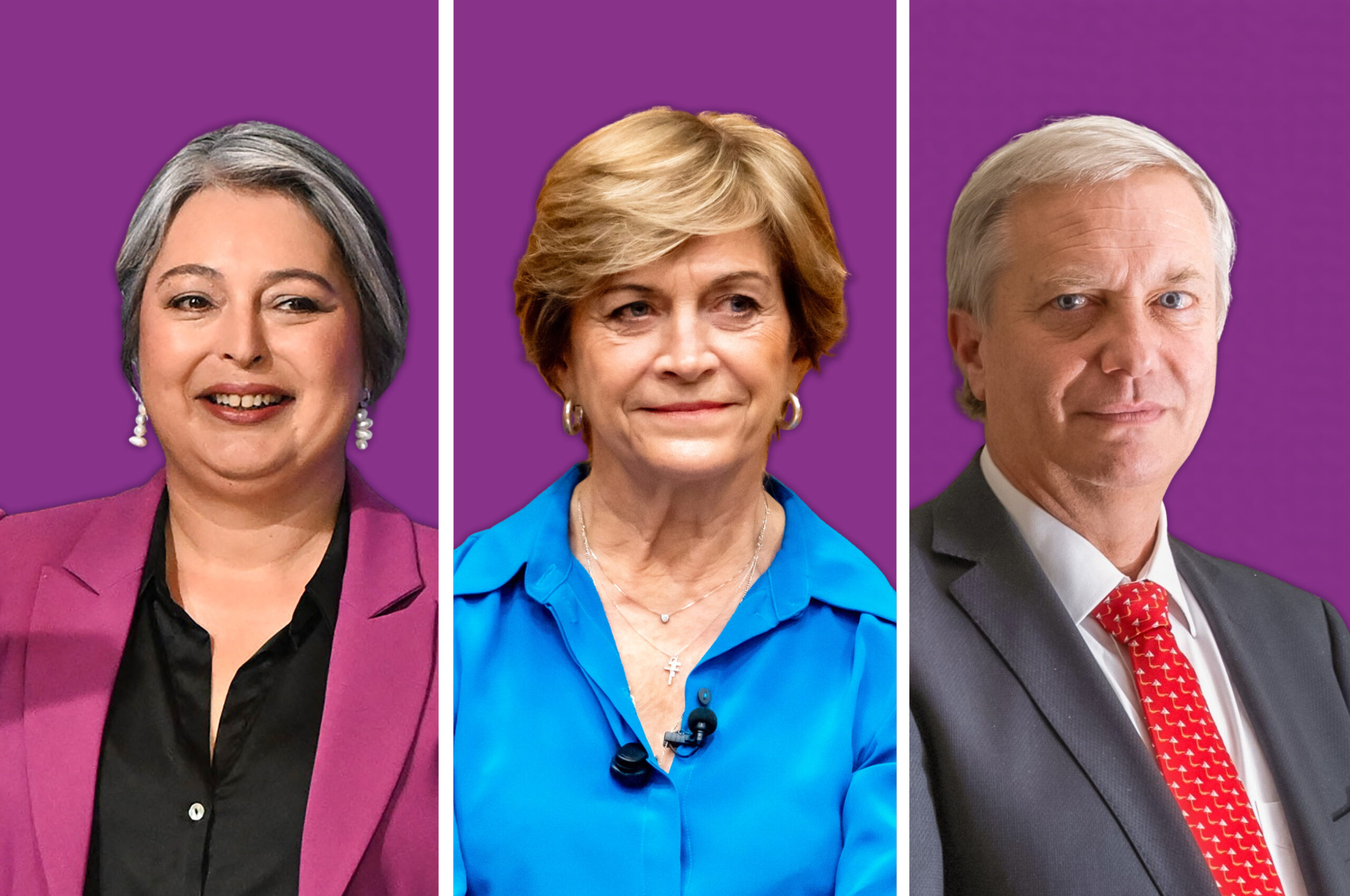 From left: Jeannette Jara, Evelyn Matthei, and José Antonio Kast. Chile: Meet the Candidates 2025 Security, immigration and the economy are top of mind for voters ahead of the November 16 presidential election.