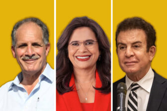 From left: Nasry 'Tito' Asfura, Rixi Moncada, and Salvador Nasralla