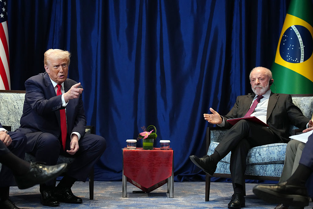 U.S. President Donald Trump meets Brazil's President Luiz Inácio Lula da Silva at Kuala Lumpur Convention Centre on October 26, 2025 in Kuala Lumpur, Malaysia. Trump is in Malaysia for the Association of Southeast Asian Nations (ASEAN) summit, and will next travel to Japan, en route to South Korea for the Asia-Pacific Economic Cooperation (APEC) forum.
