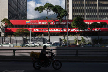 The Petróleos de Venezuela (PDVSA) headquarters in Caracas, in Dec. 2025.