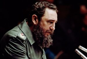 Fidel Castro addresses the UN General Assembly in New York in 1960.