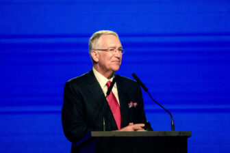 Ricardo Salinas Pliego speaks at the Conservative Political Action Conference (CPAC) Argentina in Buenos Aires in 2024.