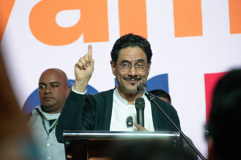 Colombian presidential candidate Iván Cepeda in Bogotá on March 8