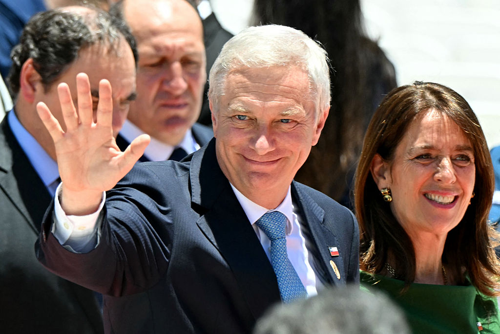 Chile's President José Antonio Kast at the inauguration of Costa Rica's President Laura Fernández on May 8