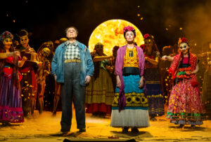 Isabel Leonard as Frida and Carlos Álvarez as Diego in Gabriela Lena Frank’s El último sueño de Frida y Diego.