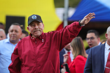 Daniel Ortega in Caracas, Venezuela, in January 2025