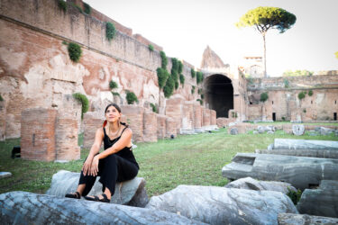 Valeria Luiselli attends the "LETTERATURE" Rome International Festival in Italy in 2023.